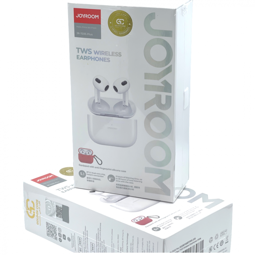 سماعة ايربودز لاسلكية من جيروم JOYROOM JR-T03S Plus الكود سماعة ايربودز لاسلكية من جيروم JOYROOM JR-T03S Plus الكود