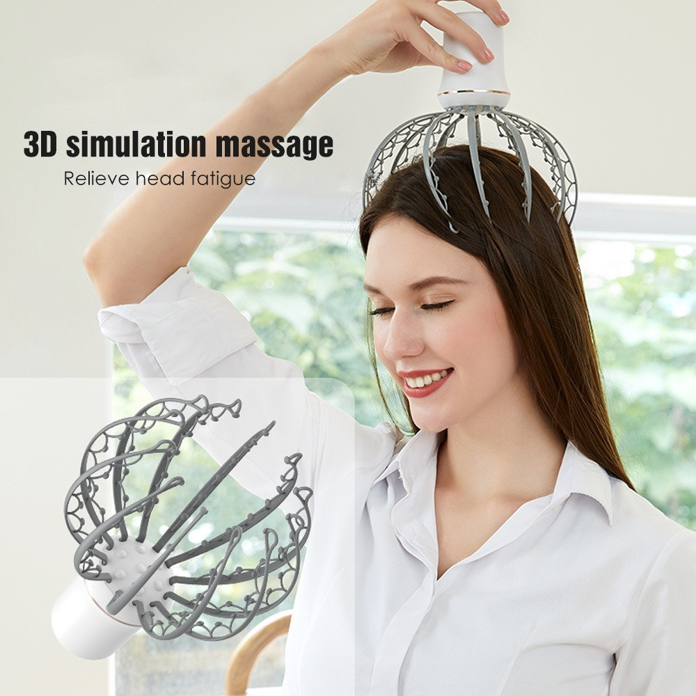 Electric Head Massager + Smart Hair Steamer 2 in 1 - store Bkam