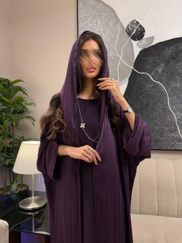 فستان كريب ليلكي