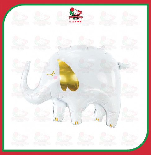 بالون فيل ابيض مقاس 59سم