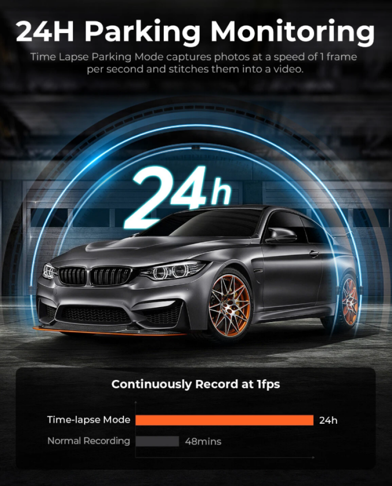 بوكس السيارة داش كام مرايا بكاميرا امامية وخلفية بدقة 4K من LINGDU LD2K مع هدية بكج اكسسوارات السيارة