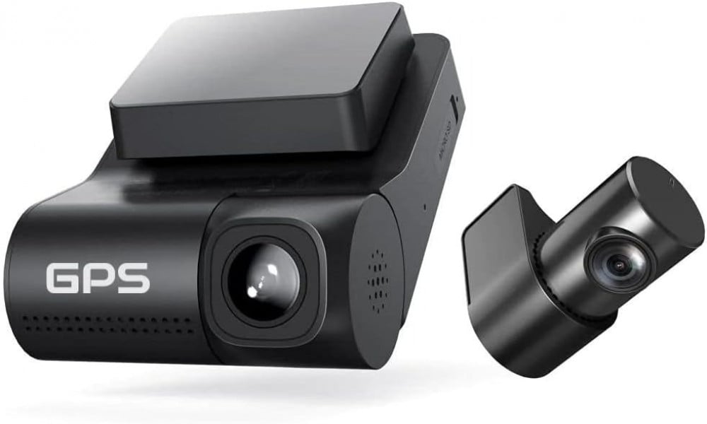 DDPAI Z40 dash cam with two front and rear cameras and GPS