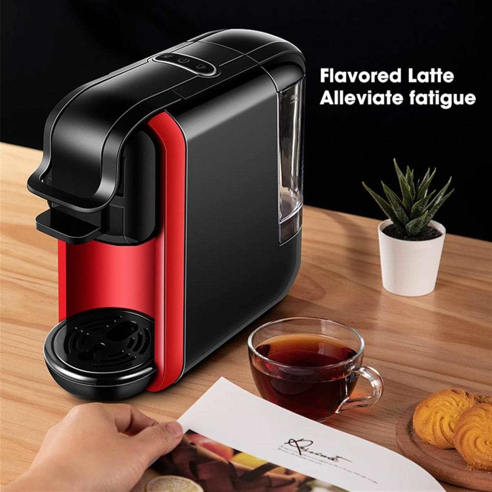 GVC Pro 3-in-1 Espresso Coffee Maker, Black - GVCM-1901