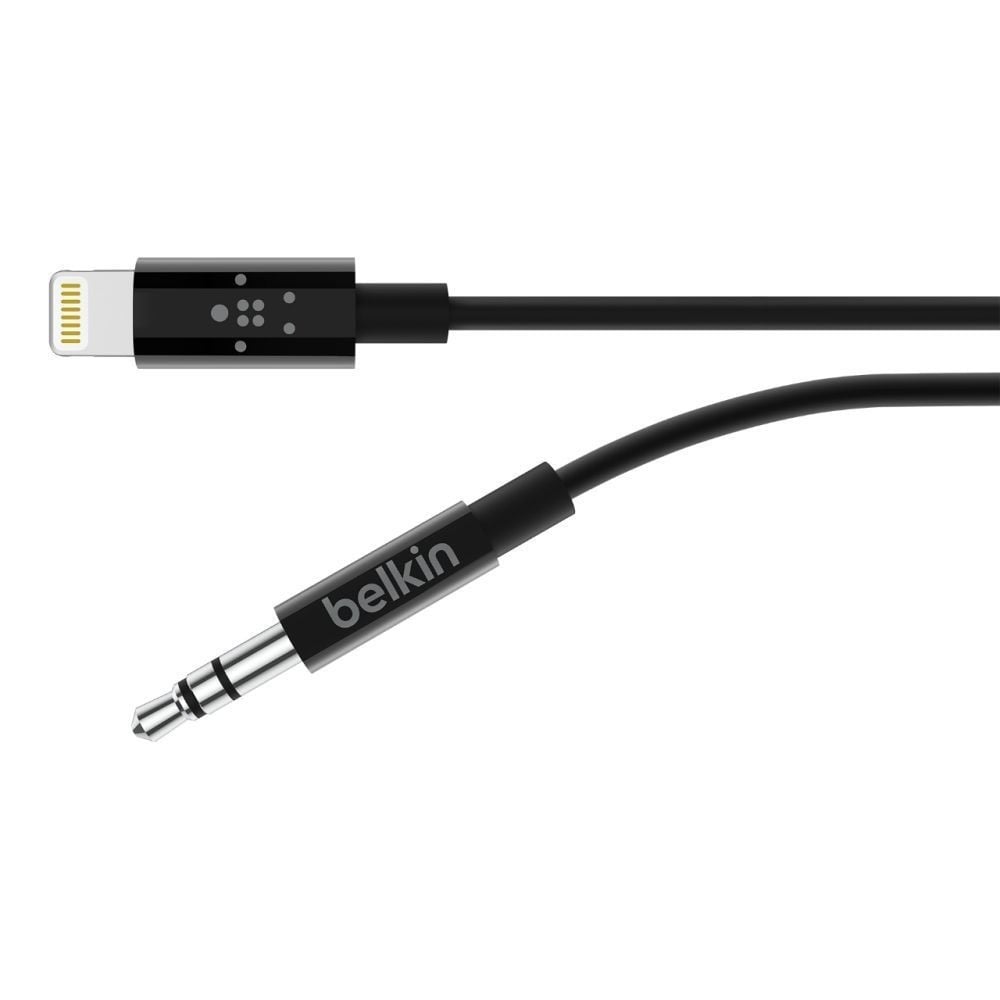 Belkin Lightning to AUX Connector - Black