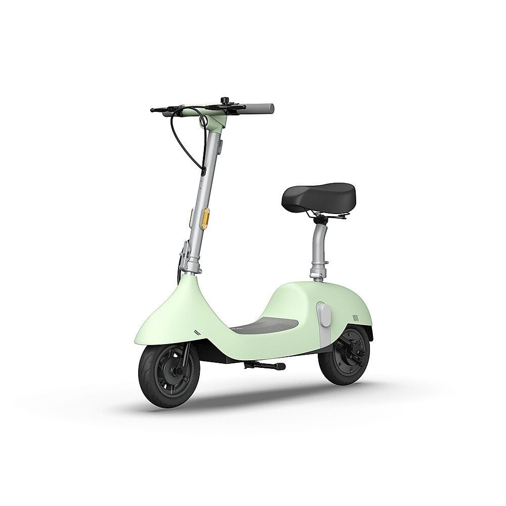 balkon letvægt Reskyd Okai EA10 Pro electric scooter with seat, top speed 25 km/h, distance 60 km,  green color - موقع بوكس أصفر