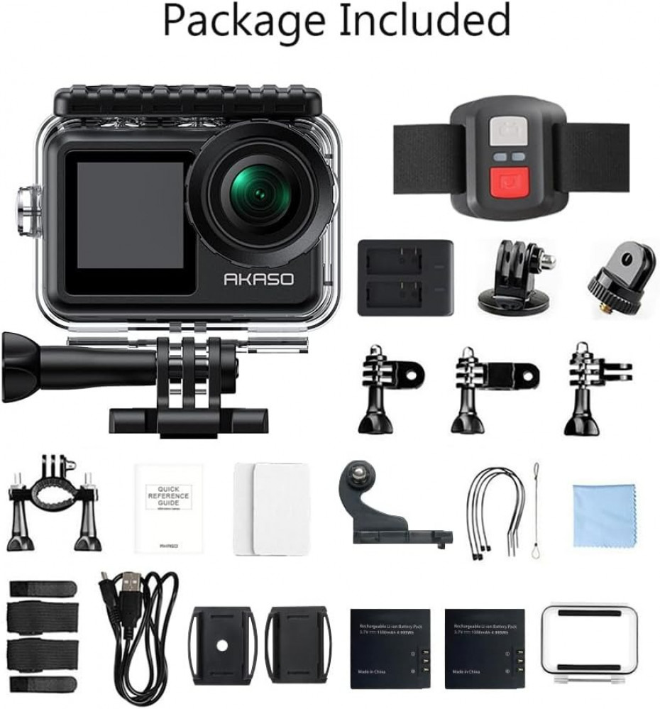 AKASO Brave 7 LE 4K30FPS Action Camera, with Touch Screen IPX7 Waterproof  20MP WiFi Vlog Camera