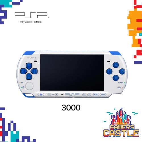 PSP بدون كرتون مستعمل (ابيض/ازرق) 64g