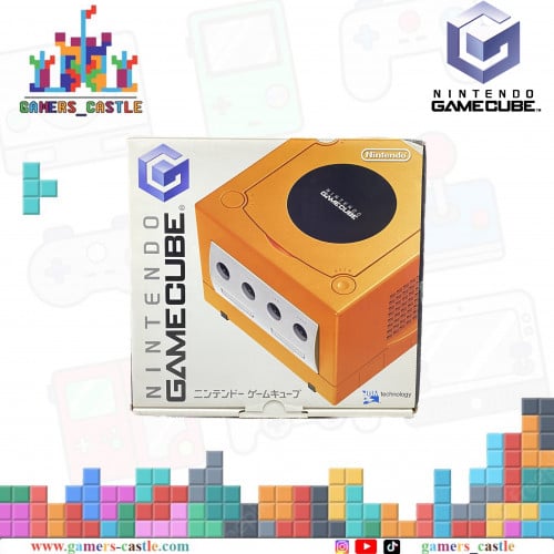 جهاز قيم كيوب بالكرتون (لون برتقالي) (Game Cube)