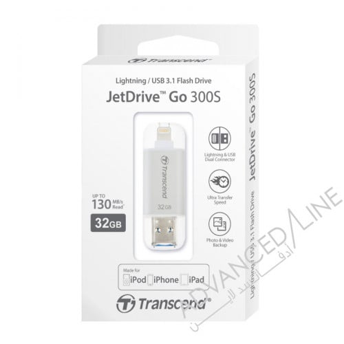 Transcend iPhone Flash Drive – 64GB, White