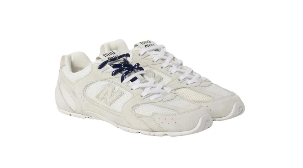 MIU MIU♦x New Balance 530 Suede Mesh Sneakers Ecru Ecru New Balance X Miu Miu 530 Sl Suede Sneakers | Miu Miu