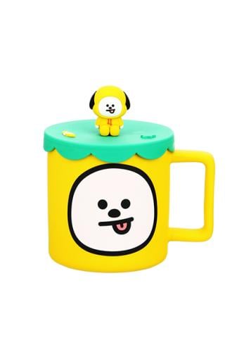كوب سيراميك مع غطاء سيليكون من مجموعة BT21 بسعة 42...