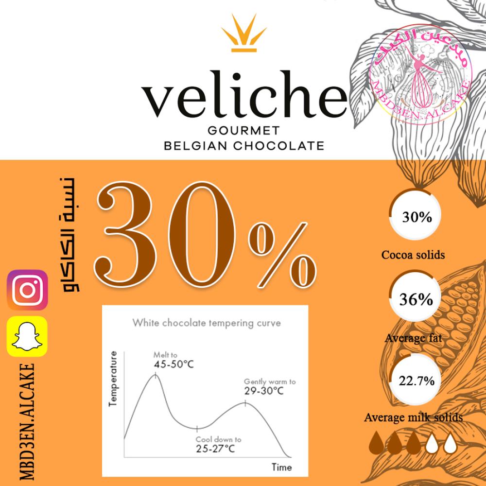 شوكولاتة بلجيكية بيضاء 30% | فيليتش 10كيلو
