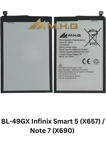 بطاريةانفنيكس BATTERY BL-49GX Infinix Smart 5 (X65...