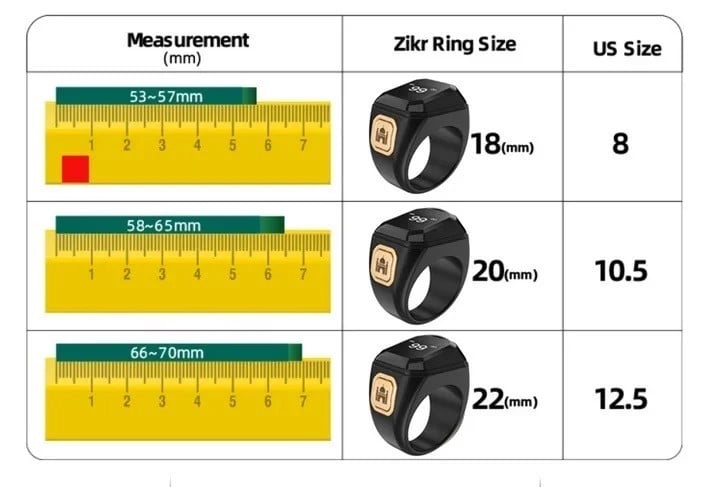 خاتم التسبيح الذكي ZIKR COUNTER