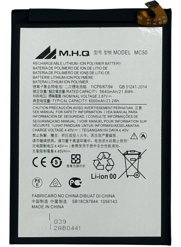 M.H.Q MC50 MOTOROLA G9 Power (XT2091) MC50 BATTERY...