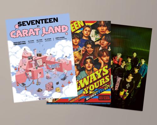 سيفنتين بوستر 3 حبات Seventeen Posters 3 PCS l