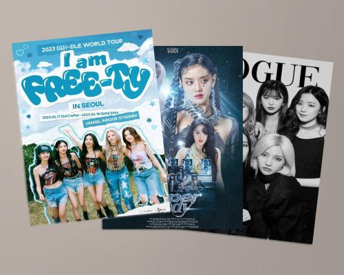 جي أيدل بوستر 3 حبات Gidle Posters 3 PCS l