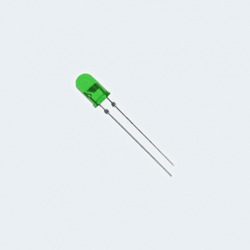 لمبة خضراء Green LED 5mm  (10قطع)