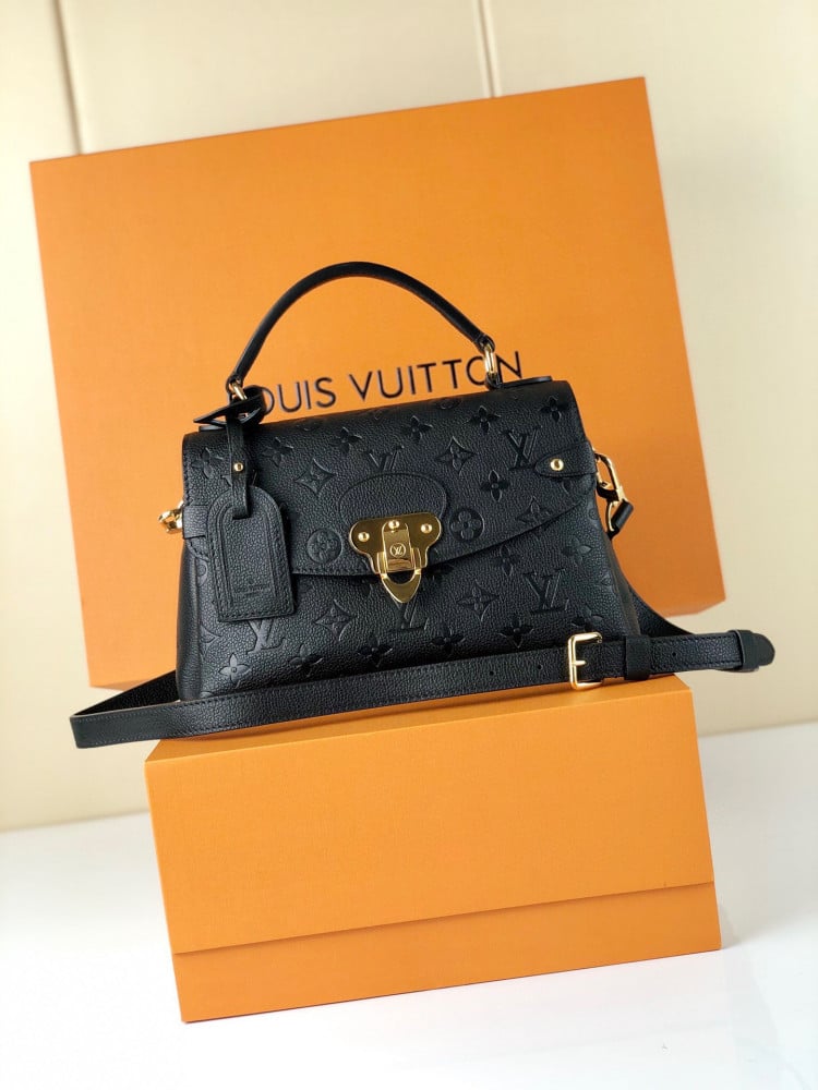 Louis Vuitton Georges BB Monogram Empreinte Leather Black M53941