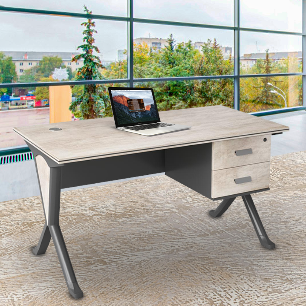 140cm Modern Desk - Beige