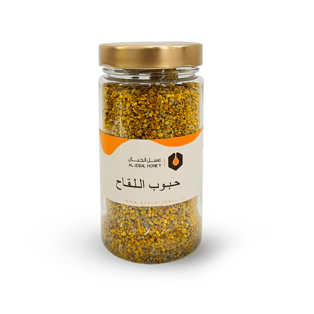 A 250 g pack of bee pollen granules from Asal Al Jebal