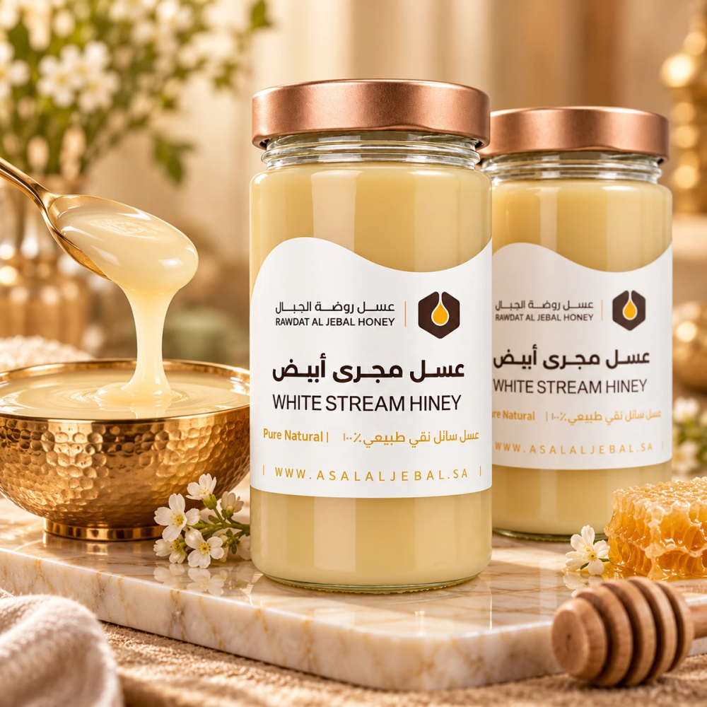 عبوتين عسل مجرى ابيض (مرديسيا) ( 500 جم )