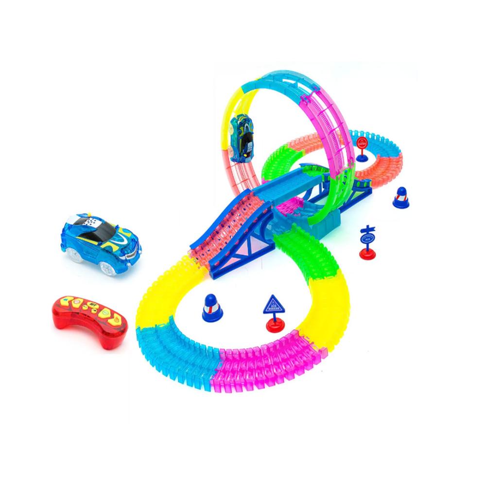 مسار سباق مضيء صغير