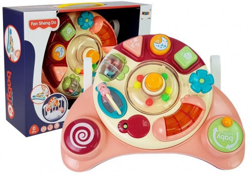Interactive Baby Panel Toy Music Animal Pink Toys Lab