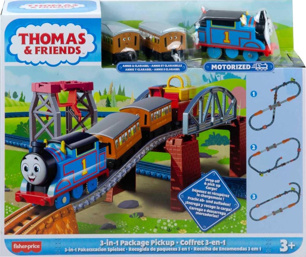 Fisher-Price - Thomas & Friends - 3-in-1 Package Pickup Train Set