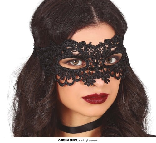 BLACK LACE MASK (12030)