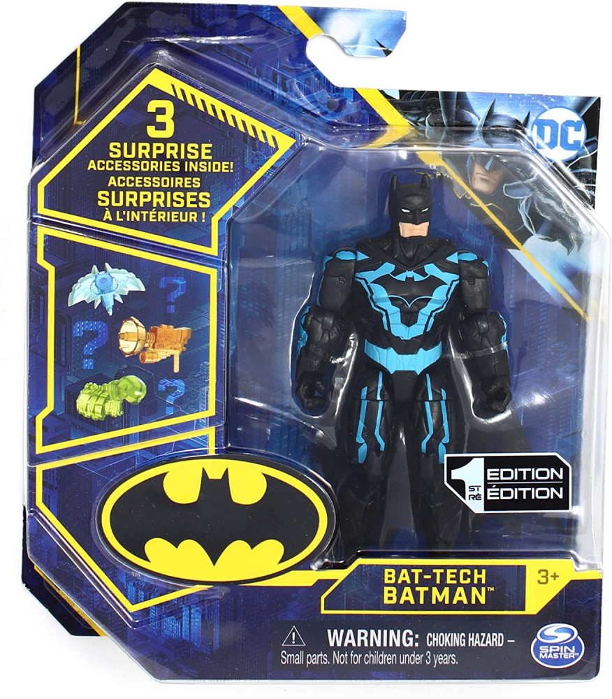 Freeze and Batman Action Figures DC Comics Batman Bat-Tech Flyer with 4-inch Exclusive Mr Kids Toys for Boys Ages 3 and Up 