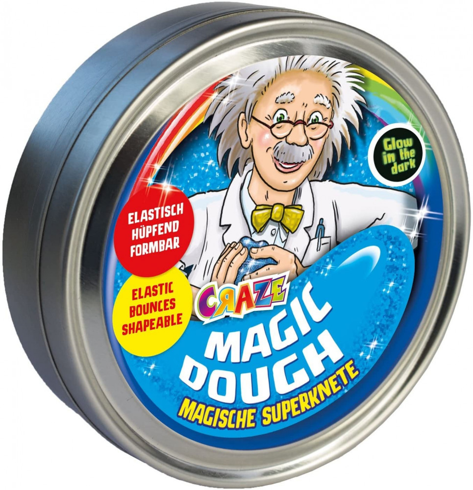 CRAZE Magic Dough Paresse De Boue Intelligente Super Putty 80 g en Boîte BPA et sans Gluten Gold Flow 12888