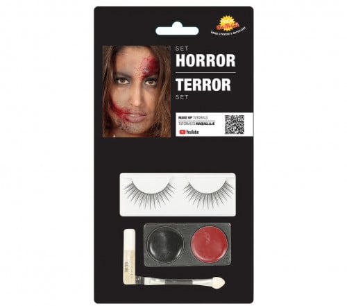 SET EYE MAKEUP BLACK/RED (15715)