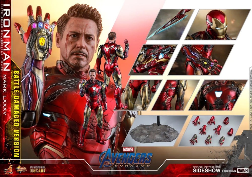 IRON MAN MK LXXXV (BATTLE DAMAGED VERSION) SIXTH SCALE