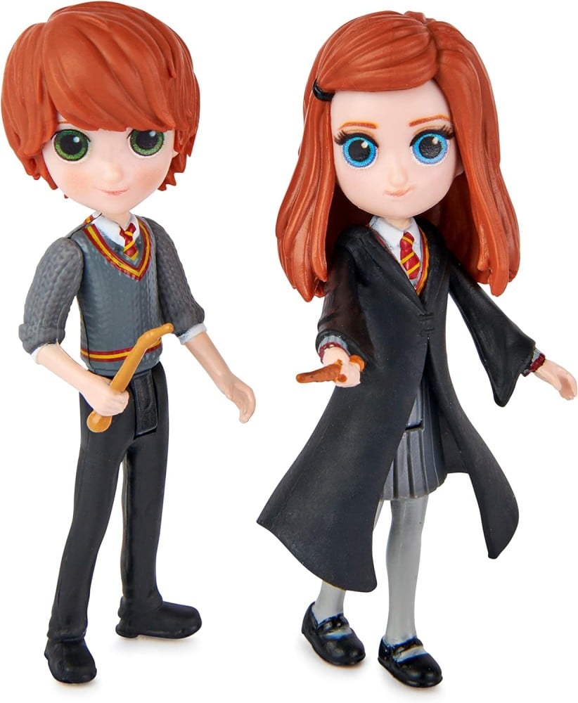 Wizarding World Magical Minis Ron And Ginny Weasley Friendship Set With  Collectible Toy Figures And Creatures