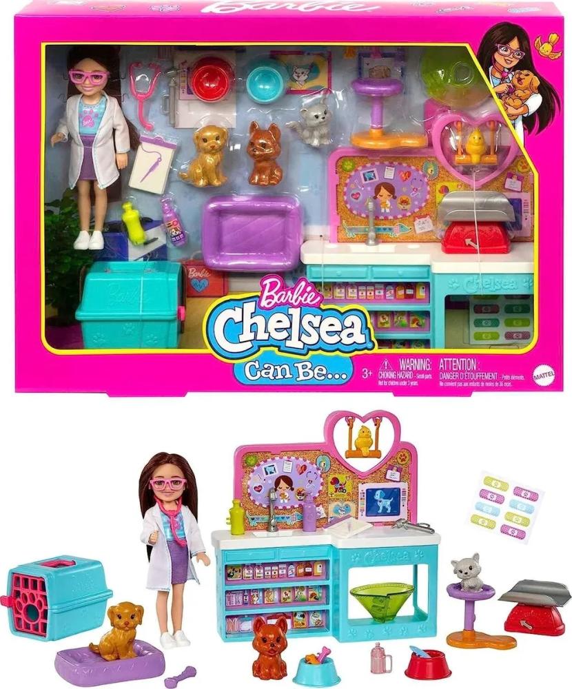 Barbie - Chelsea Pet Vet Doll Playset