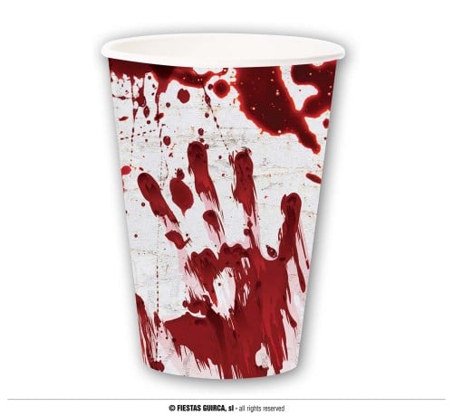 BOX 6 BLOOD GLASSES 355 ML 11 CMS (24322)