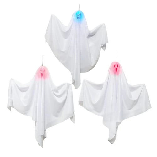 Mad Costumes Hanging Ghost 3 pcs Halloween Decorat...