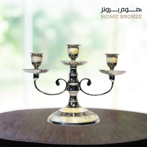 شمعدان صدف نحاسي