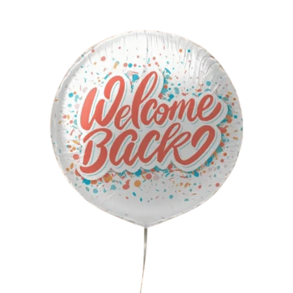 بالون قصدير  بمناسبة العودة  welcom back