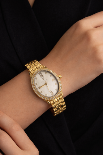 ساعة نسائي ماركة TOUCH TIME ضد الماء ضمان سنتين مع الملحقات