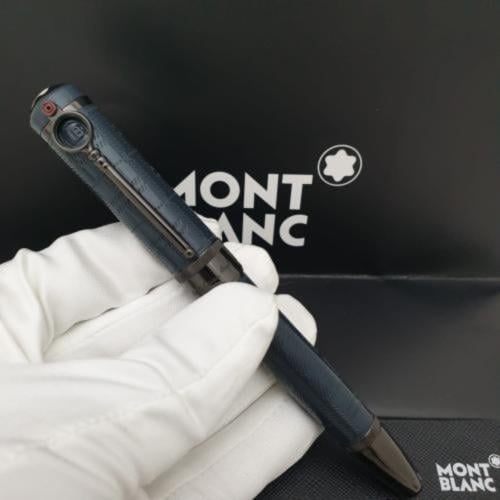 قلم ماركة مونت بلانك مع الملحقات لون كحلى