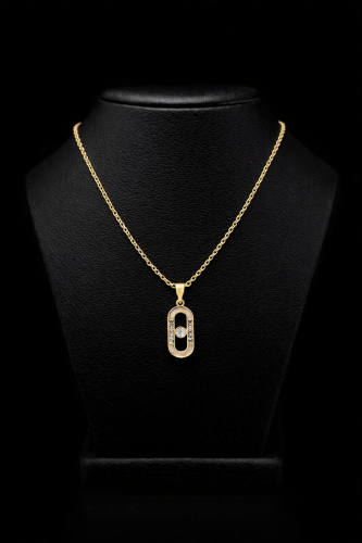 سلسال صدف مطلي ذهب