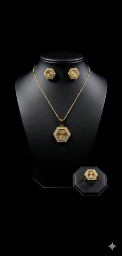 طقم مطلي ذهب