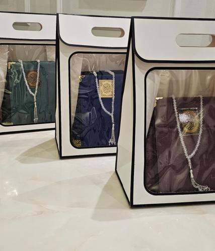 بوكس هدية رمضان سجاد ومصحف تفسير ابن السعدي وسبحه وفاصل قراني