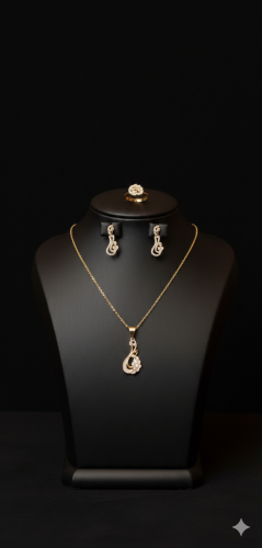 طقم مطلي ذهب