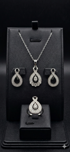 طقم مطلي ذهب