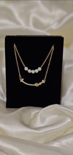 سلاسال مطلي ذهب فصوص زيركون تصميم سوار فسكي