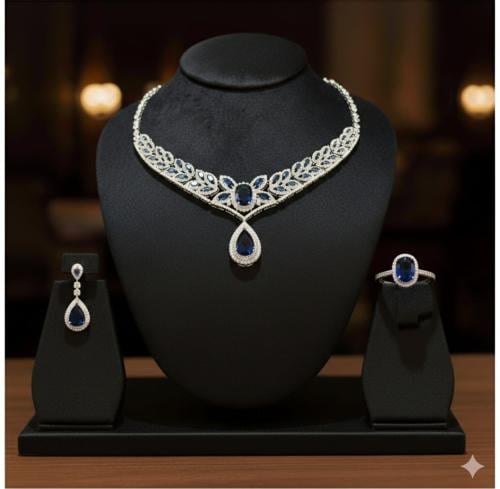 طقم سهرة تصميم دقة ألماس مطلي راديوم تم اضافة عبارة