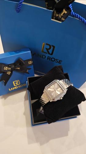 طقم ساعة رجالي ماركة LAND ROSE ضمان سنة مع كيس الماركة وعلبةفخم( ممكن يتوفر بالطلب )